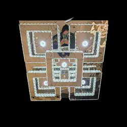 لوستر وارداتی سقفی کریستال و آینه یخی کد CE1018