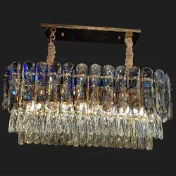 لوستر وارداتی لاینر کریستال تاج دودی کد L1011