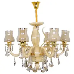 لوستر کریستالی وارداتی 6 شاخه کد H1084
