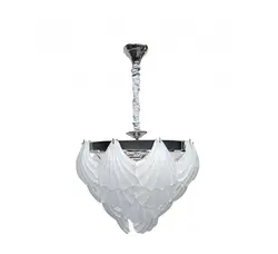 لوستر کریستالی وارداتی صدف طبقاتی سفید کد H1060