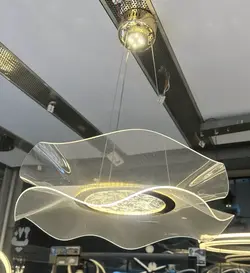 لوستر آشپزخانه آویز وارداتی تک برگ گل کد K1017