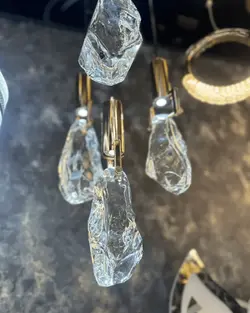 لوستر آویز مدرن وارداتی کوه الماس 4 آویزه کد M1046