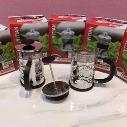 فرنچ پرس 350 سی سی استیل دسته مشکی