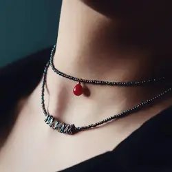 ست گردنبند منجوق‌ و حدید