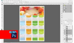 دانلود تقویم 98 لایه باز PSD و AI , PDF (کد 100)