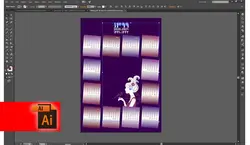 طرح لایه باز تقویم آرایشگاه زنانه 99 AI PDF PSD (کد041) | 4.16MB