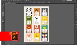 دانلود فایل تقویم لایه باز کودکانه 99 AI PDF PSD (کد020) | 3.8MB