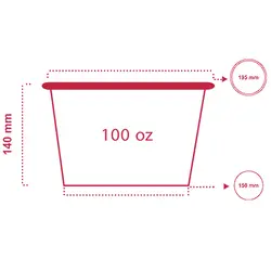 سطل پاپ کورن 100 انس با چاپ اختصاصی | چیلیپ