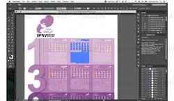 فایل لایه باز تقویم آرایشگاه زنانه 97 Ai و Cdr