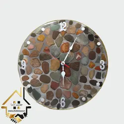ساعت دیواری رزین و سنگ کد 40