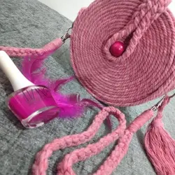 کیف مکرومه مدل ساحلی