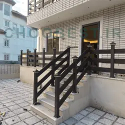 نرده چوب پلاست تراس مدل فارم (farm)