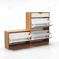 جاکفشی داشبوردی نشیمن دار- 20 جفت کفش (طول 140-ارتفاع 106)