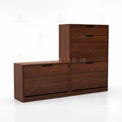 جاکفشی داشبوردی نشیمن دار- 20 جفت کفش (طول 140-ارتفاع 106)