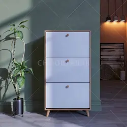 جاکفشی داشبوردی سه باکس دستگیره چوبی (طول 70-ارتفاع 130)