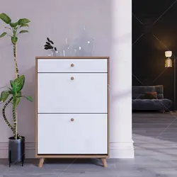 جاکفشی داشبوردی کشودار دستگیره چوبی (طول 70-ارتفاع 106)