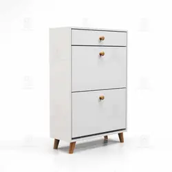 جاکفشی داشبوردی کشودار دستگیره چوبی (طول 70-ارتفاع 106)