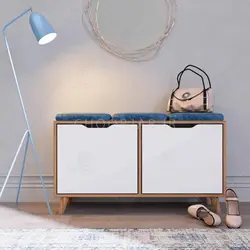 جاکفشی داشبوردی نشیمن دار-8 جفت کفش (طول 98-ارتفاع 50)