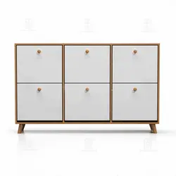 جاکفشی داشبوردی افقی دستگیره چوبی (طول 148-ارتفاع 92)