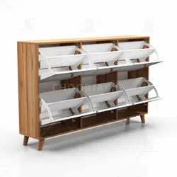 جاکفشی داشبوردی افقی دستگیره چوبی (طول 148-ارتفاع 92)