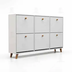 جاکفشی داشبوردی افقی دستگیره چوبی (طول 148-ارتفاع 92)