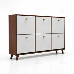 جاکفشی داشبوردی افقی دستگیره چوبی (طول 148-ارتفاع 92)