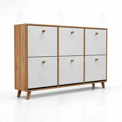 جاکفشی داشبوردی افقی دستگیره چوبی (طول 148-ارتفاع 92)