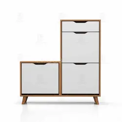 جاکفشی داشبوردی نشیمن دار- 12 جفت کفش (طول 100-ارتفاع 106)