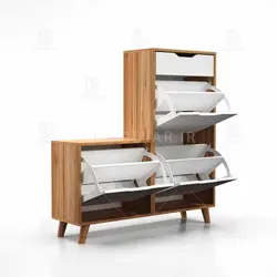 جاکفشی داشبوردی نشیمن دار- 12 جفت کفش (طول 100-ارتفاع 106)