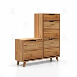 جاکفشی داشبوردی نشیمن دار- 12 جفت کفش (طول 100-ارتفاع 106)