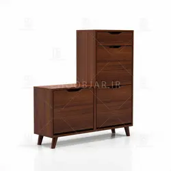 جاکفشی داشبوردی نشیمن دار- 12 جفت کفش (طول 100-ارتفاع 106)