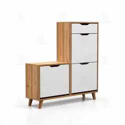 جاکفشی داشبوردی نشیمن دار- 12 جفت کفش (طول 100-ارتفاع 106)