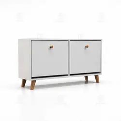 جاکفشی داشبوردی افقی دستگیره چوبی (طول 98-ارتفاع 50)