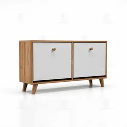 جاکفشی داشبوردی افقی دستگیره چوبی (طول 98-ارتفاع 50)