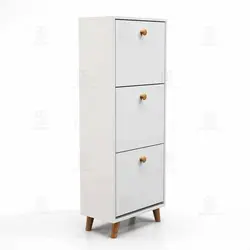 جاکفشی داشبوردی سه باکس دستگیره چوبی (طول 50-ارتفاع 130)