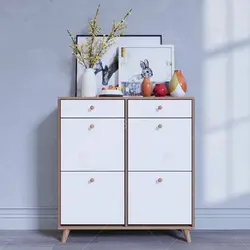 جاکفشی داشبوردی کشودار دستگیره چوبی (طول 98-ارتفاع 106)