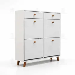 جاکفشی داشبوردی کشودار دستگیره چوبی (طول 98-ارتفاع 106)