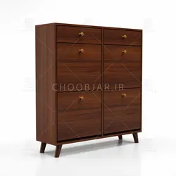 جاکفشی داشبوردی کشودار دستگیره چوبی (طول 98-ارتفاع 106)