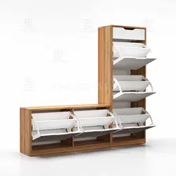 جاکفشی داشبوردی نشیمن دار- 20 جفت کفش (طول 150-ارتفاع 145)