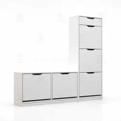 جاکفشی داشبوردی نشیمن دار- 20 جفت کفش (طول 150-ارتفاع 145)