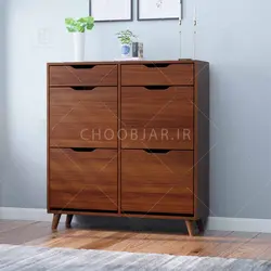 جاکفشی داشبوردی کشودار- 16جفت کفش (طول 98-ارتفاع 106)