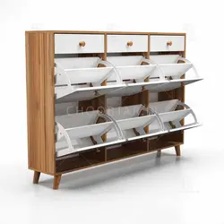 جاکفشی داشبوردی کشودار دستگیره چوبی (طول 148-ارتفاع 106)