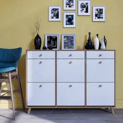 جاکفشی داشبوردی کشودار دستگیره چوبی (طول 148-ارتفاع 106)