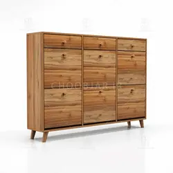 جاکفشی داشبوردی کشودار دستگیره چوبی (طول 148-ارتفاع 106)