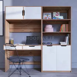 میز تحریر و کتابخانه مودنا (طول 180) – کد KT02