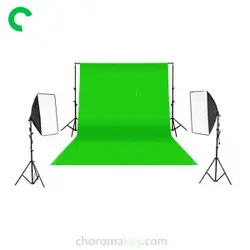 استودیو کروماکی خانگی ۲ شاخه ( 10 لامپ )