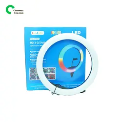 بسته ۱۰ تایی رینگ لایت ljj RGB36 به همراه پایه