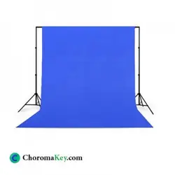 پرده آبی کروماکی ۳×۲ مخمل ( فون سبز کروماکی)