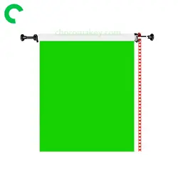 کیت فون زنجیری با پرده سبز 2.5 در 4