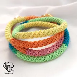 دستبند قلاب بافی بانوریس